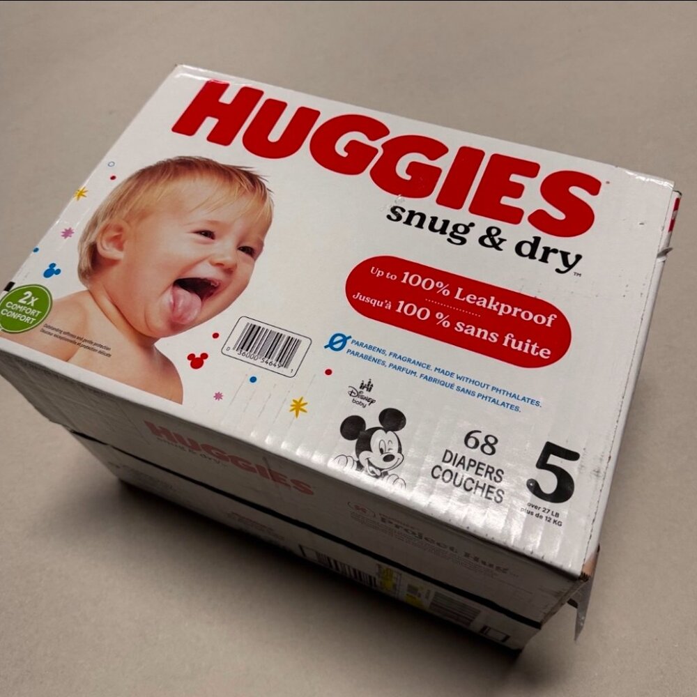 Huggies Diapers Size 5 with 68 Count